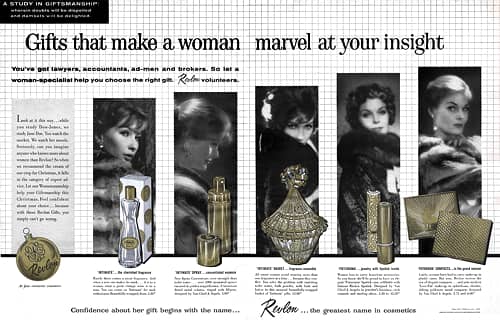 1959 Revlon Christmas suggestions