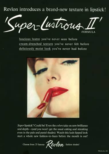 1961 Revlon Super-Lustrous II lipstick