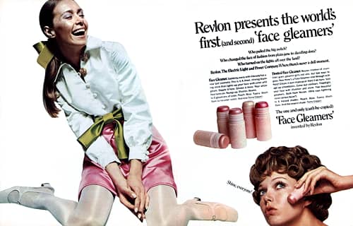 1969 Revlon Face Gleamer and Frosted Face Gleamer