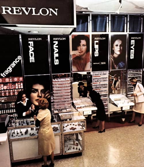 1976 Revlon retail stands