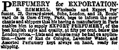 1851 Eugene Rimmel Exports