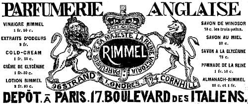 1860 Rimmel Parfumerie Anglais