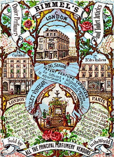 1873 Rimmel Cover page from a Rimmel almanac