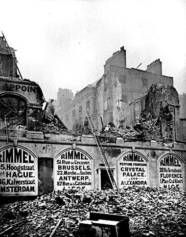 1875 Beaufort Building after it was destroyed by fire