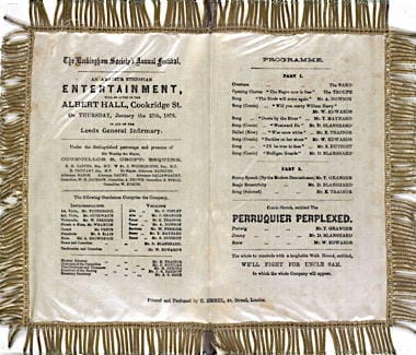 1876 Theatre program printed and scented by Rimme