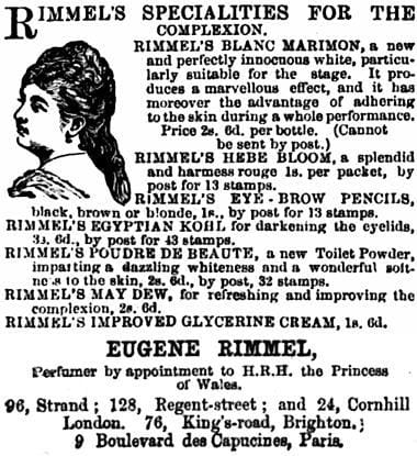 1882 Rimmel specialties for the complexion
