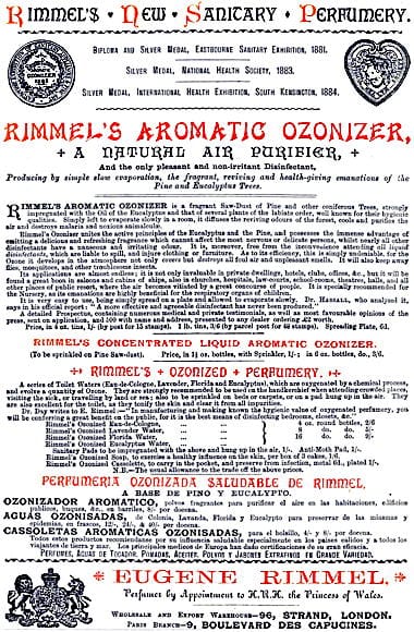 1885 Rimmel Aromatic Ozonizer