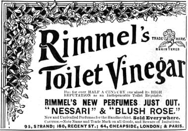 1894 Rimmels Toilet Vinegar