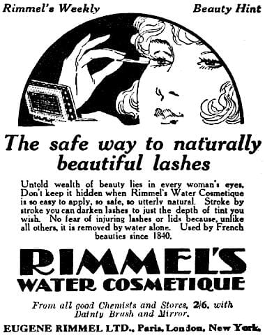 1928 Rimmel Water Cosmetique