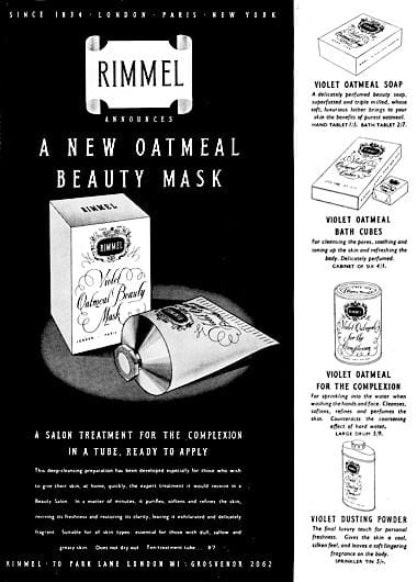 1953 Rimmel Violet Oatmeal range
