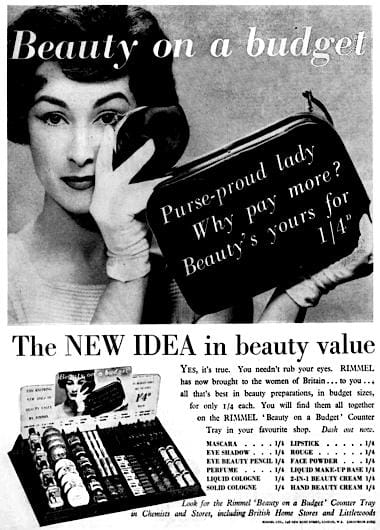 1957 Rimmel Beauty on a Budget
