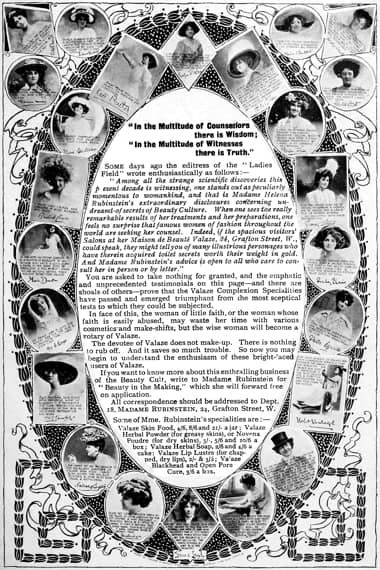 910 Helena Rubinstein endorsements