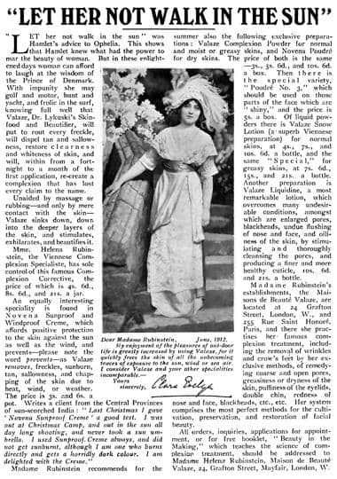 1913 Helena Rubinstein Novena Sunproof Creme