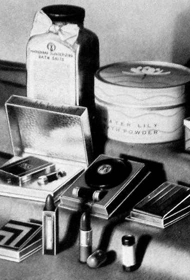 1932 Helena Rubinstein cosmetics.