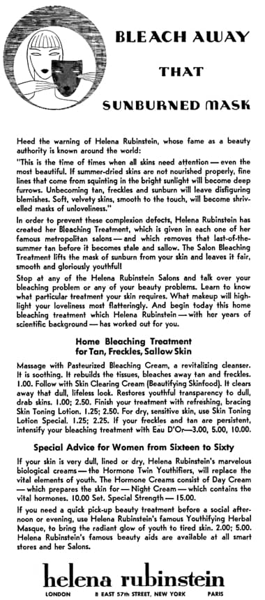 1933 Rubinstein Home Bleaching Treatment