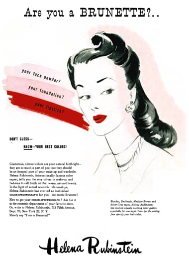 1945 Helena Rubinstein Brunette Color-Spectrograph