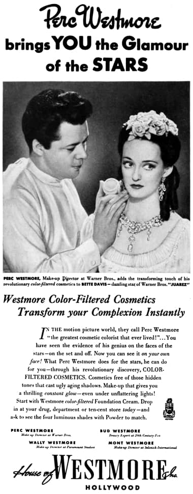 1938 Westmore Color-Filtered Cosmetics