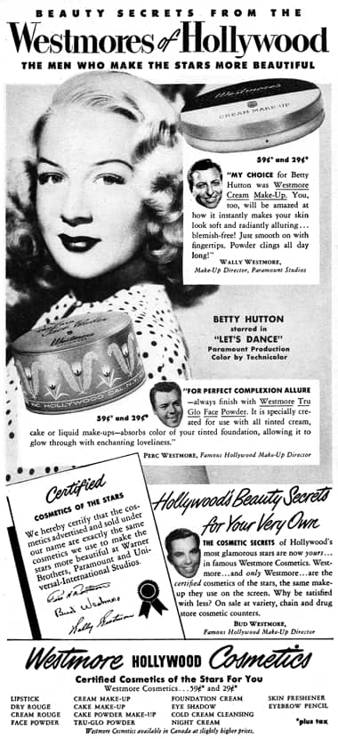 1950 Westmore Tru-Glo Face Powder