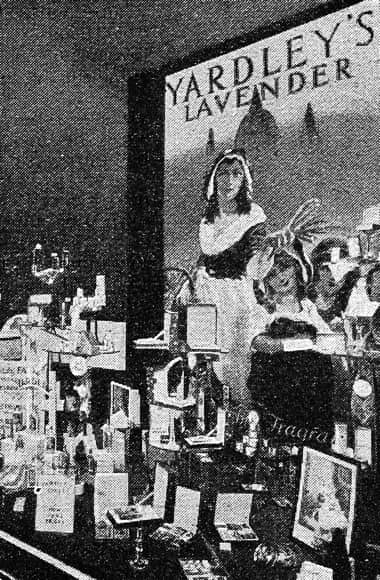 1932 Yardely window display