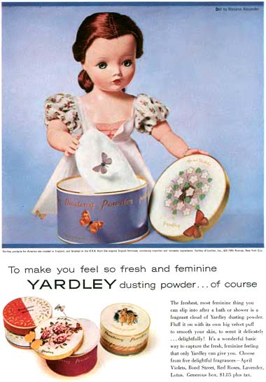 1957 Yardley Dusting Powders