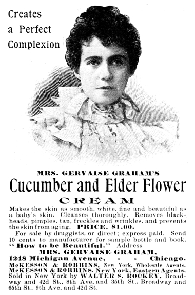 1899 Mrs Gervaise Grahams Cucumber and Elder Flower Cream