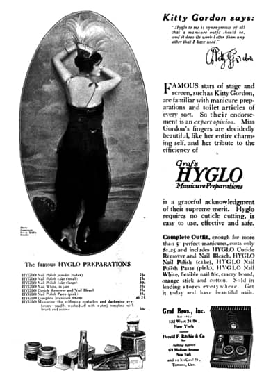 1919 Hyglo manicure preparations