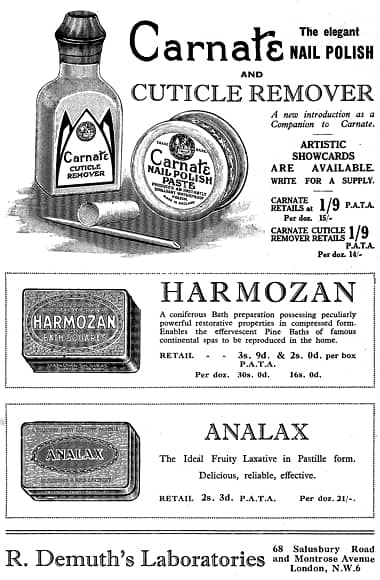 1930 Carnate Nail Polish Paste