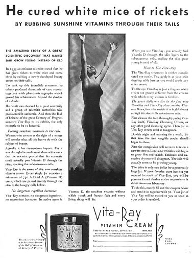 1934 Vita-Ray Vitamin Cream