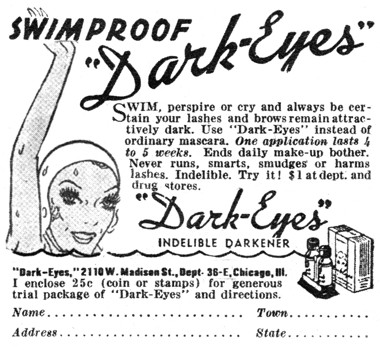 1939 Dark-Eyes swimproof mascara