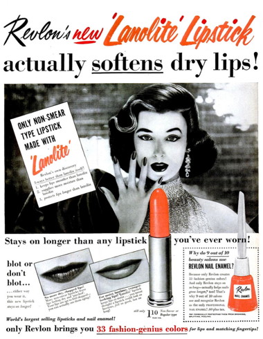 1954 Revlon Lanolite Lipstick