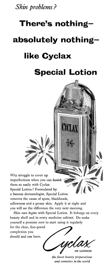 1955 Cyclax Special Lotion