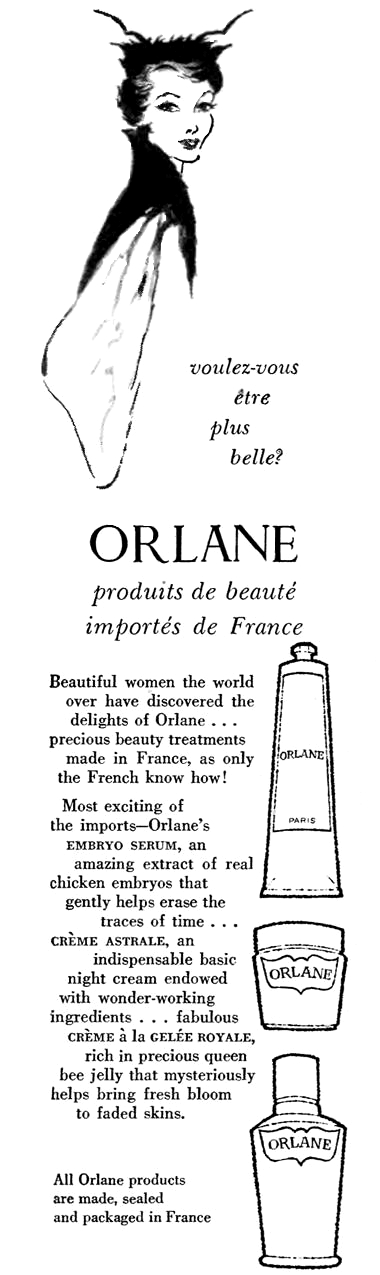 1956 Orlane Embryo Serum