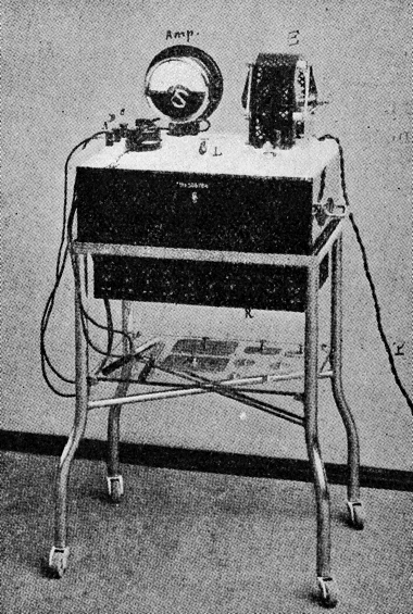 Early diathermy machine