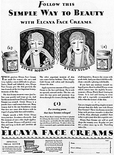 1927 Creme Elcaya and Elcaya Cold Cream