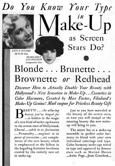 1929 Max Factor