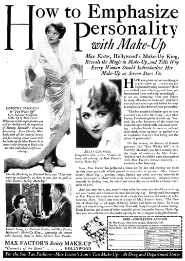 1929 Max Factor