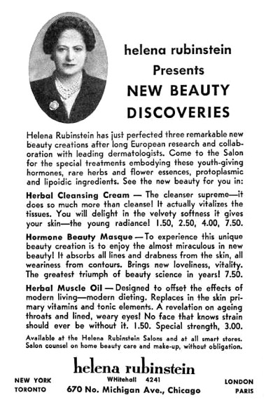1934 Helena Rubinstein Herbal Muscle Oil