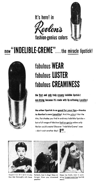 1951 Revlon Indelible-Creme Lipstick