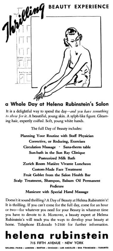 1938 Helena Rubinstein Day of Beauty