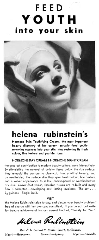 1939 Helena Rubinstein Hormone Twin Youthifying Creams