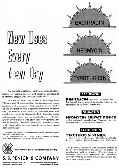 1952 Antibiotics from S. B. Penick