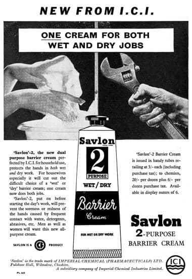 1956 Savlon Barrier Cream