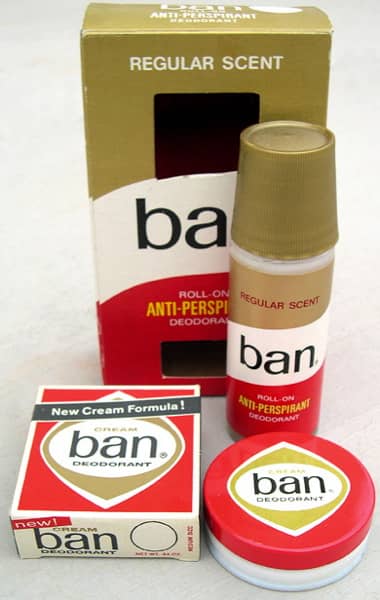 Assorted Ban antiperspirants