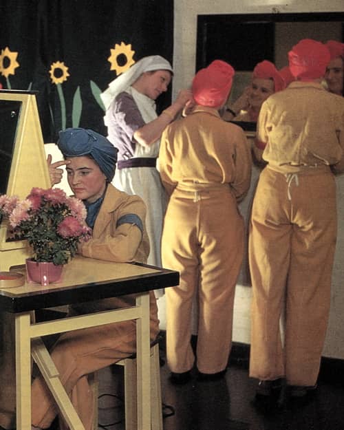Women working in the Royal Ordnance factory