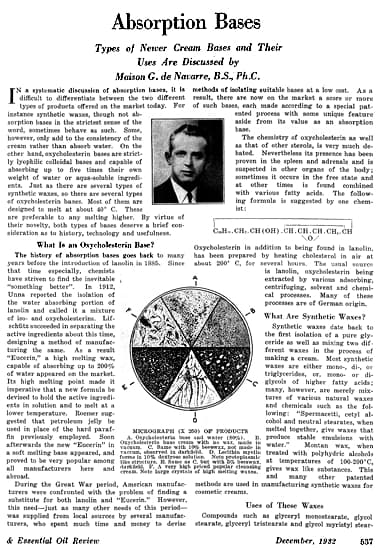 1932 First page of Absorption Bases