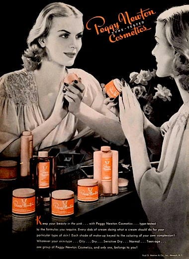 1944 Peggy Newton Type-Tested Cosmetics