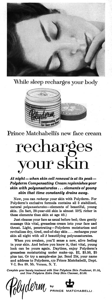 1960 Prince Matchabelli Polyderm