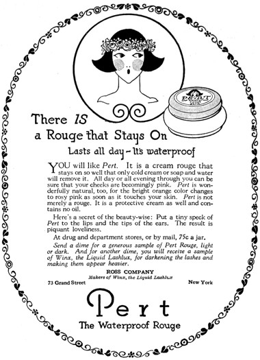 1923 Ross Company Pert Waterproof Rouge
