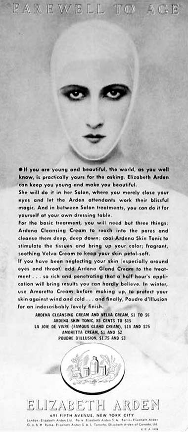 1934 Elizabeth Arden Gland Cream