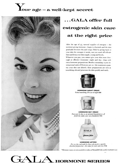 1957 Gala Hormone Creams